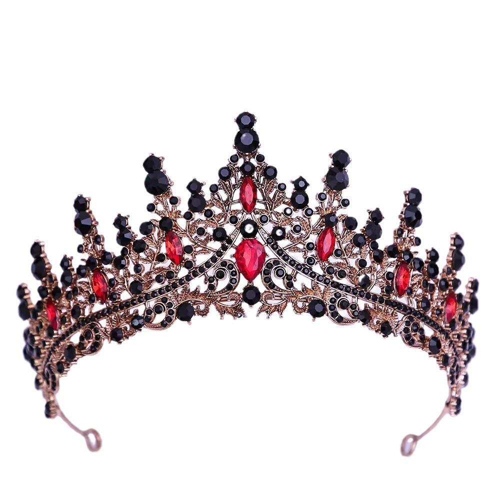 Mariage Luxe Vintage Cristal Cheveux Couronne Couronne Accessoires Cheveux Baroque Princesse Bal Fête Tiare Couronne Tiare