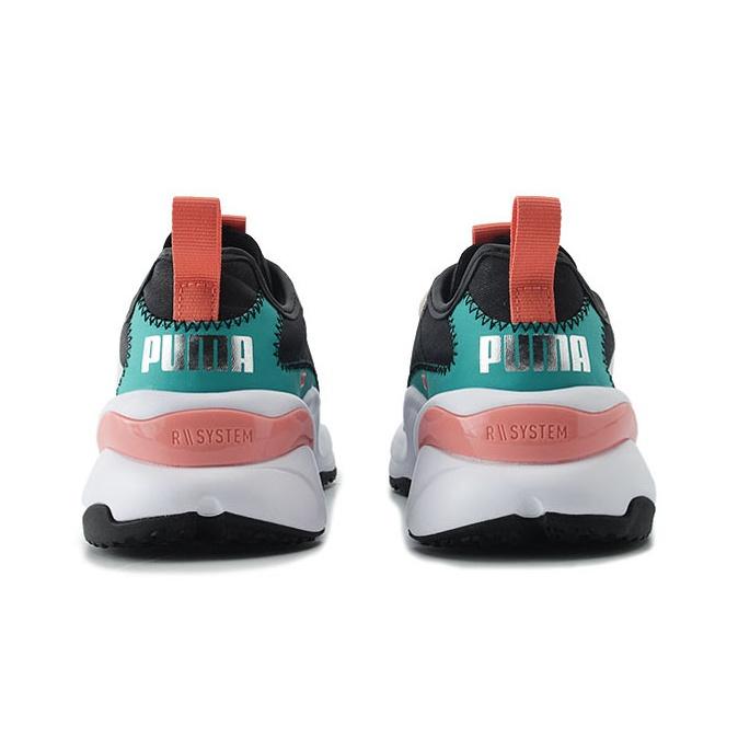 Puma Rise Extravaganza Low Top Dad Shoes Women Sneaker Black Blue 373446-03