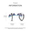 925 Sterling Silver Earrings Women Zirconium Sparking Tree of Life Drop Earring For Anniversary Wedding Jewelry Gifts