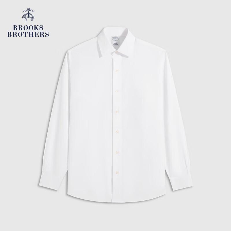 Brooks Brothers Men s Easy-Care Cotton Jacquard Shirt M 16/4