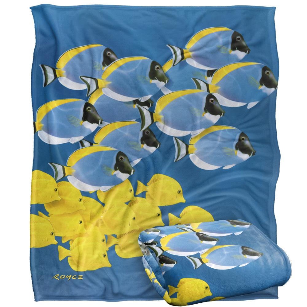Royce McClure Tang Silky Tropical Fish Supersoft Blanket