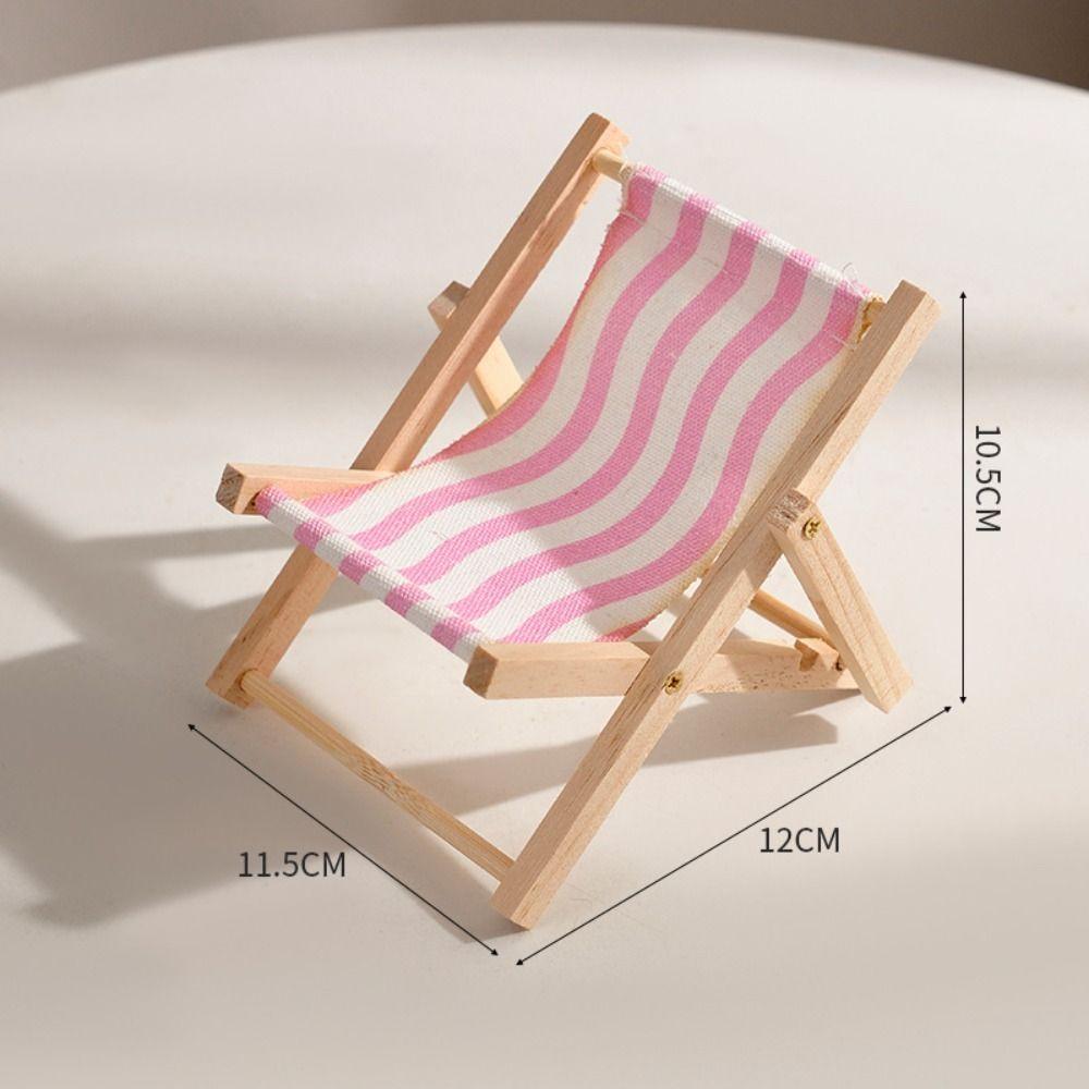 

Stable Beach Chair Mobile Phone Bracket Multi-function Mobile Phone Rack Home/Office Pink Stripe