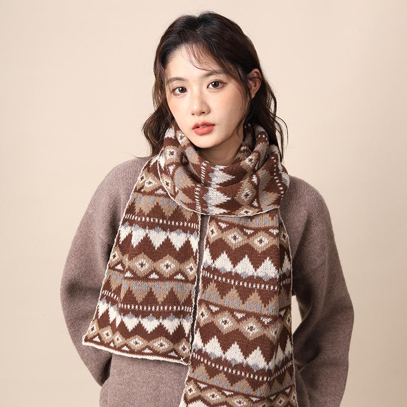 

Upgraded and thickened bohemian outer wool scarf women s scarf Xinjiang Xizang autumn and winter scarf 180*25
