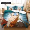 Avatar der Herr der Elemente Bettwäsche Set Einzelbett Twin Bett Vollbett Queen Size King Size Bettwäsche Set Aldult Kinder Schlafzimmer 3D Anime Bettbezug Set