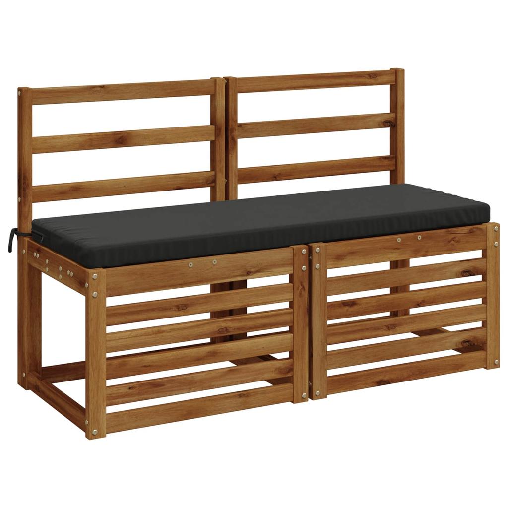 Bench Cushion SOEST 100percent  Polyester Anthracite 100 x 40 x 5 cm
