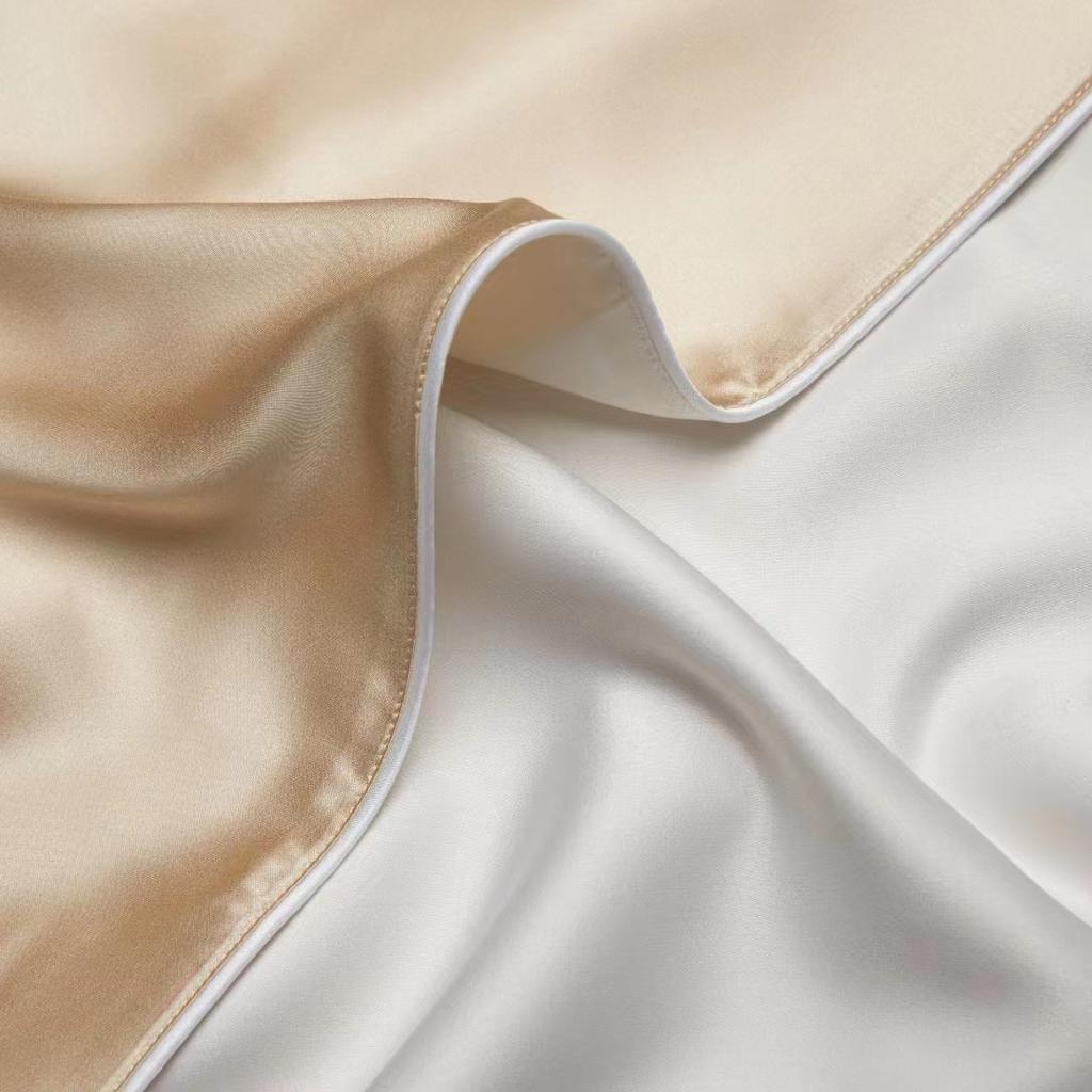 Maulbeerseide Charmeuse Seidenkissenbezug mit Lyocell-Unterseite für Haar und Haut 1 Stück Umschlagverschluss