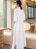 Vintage Linen Button Shirt Women Long Sleeve Blouse Solid Color Spring Long Shirts