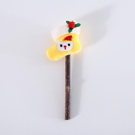 5Pcs Cat Chew Toy Lovely Santa Snow Doll Penguin Lucky Bag Teeth Cleaning