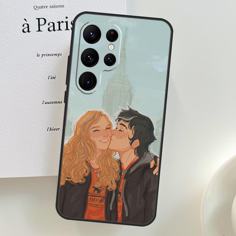 P-Percy Jackson Cartoon Phone Case For Samsung Galaxy S22 Ultra S21 S20 FE S9 S10 Plus Note 10 20 S23 Ultra Cover