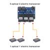 1Pc 3F2E Fast Ethernet Switch Converter 20KM Ethernet Fiber Optical Media Converter Single Mode 2 RJ45 3 SC Fiber Port