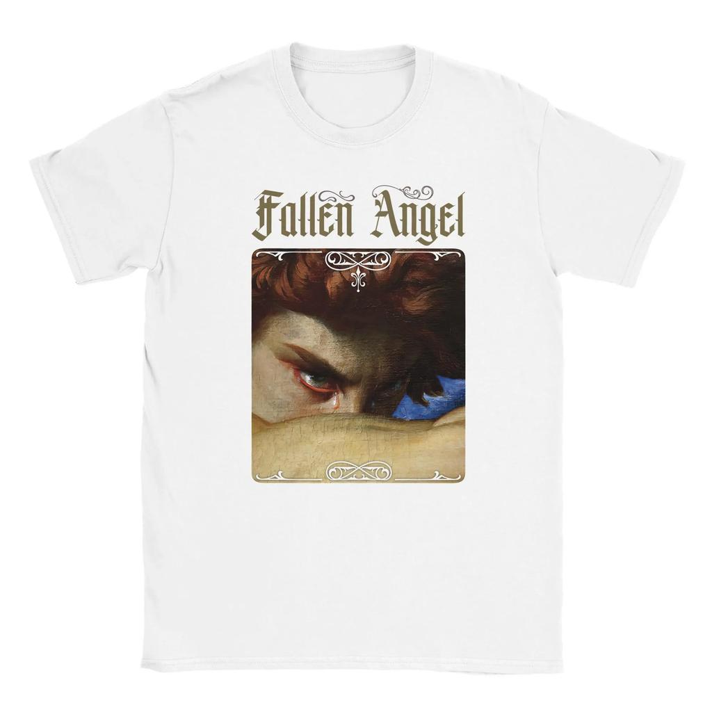 Gefallener Engel T-Shirt: Alexandre Cabanel Klassischer Kunstdruck Lässige Persönlichkeit Kurzarm-T-Shirt Dunkle Ästhetische Kleidung Tops