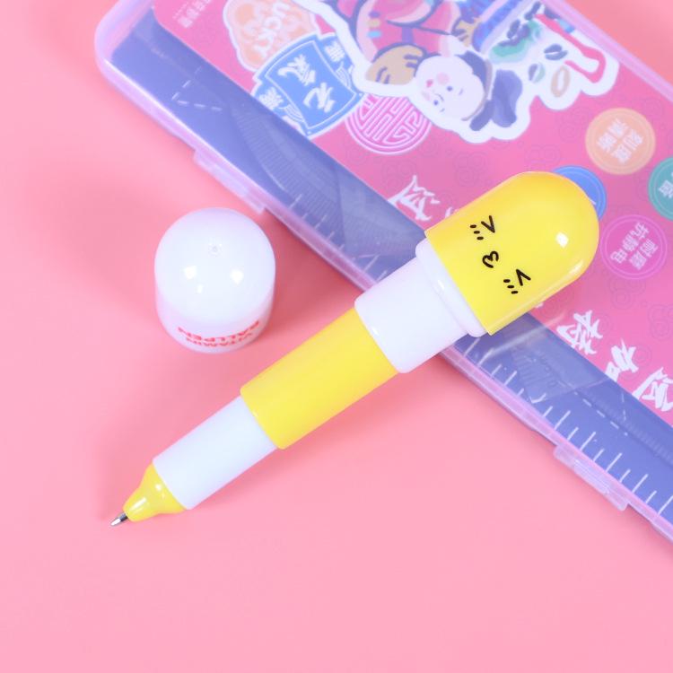 

Cute Cartoon Pill-Shaped Retractable Ballpoint Pen - Ideal for Kindergarten Gifts or Small Prizes Bullet 0.5