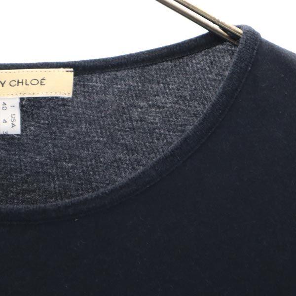SEE BY CHLOE Long Sleeve T-shirt F 36 Black Ron T Women Used