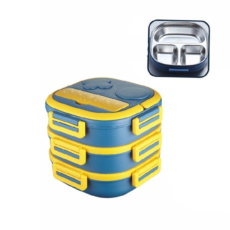 Elegant Two Level Lunch box with Seal Lid Unique Multi Layer Food Storage Box for Business Lunches and Outdoor Picnics