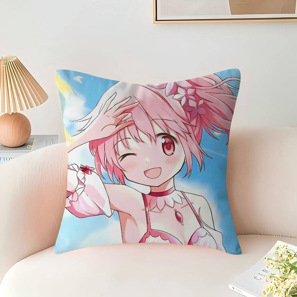 Puella Magi Madoka Magica Cushion Cover Pillow Cover Decor Pillowcase Printed Cushion Case For Couch