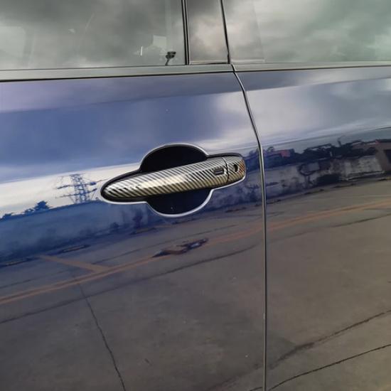 Carbon Fiber Front Door Handles Cover Trim 8pcs For Nissan Sentra -2025