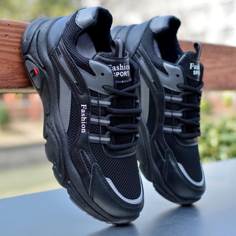 Men's shoes new dad shoes four seasons mesh shoes platform mesh breathable sports shoes versatile casual shoes