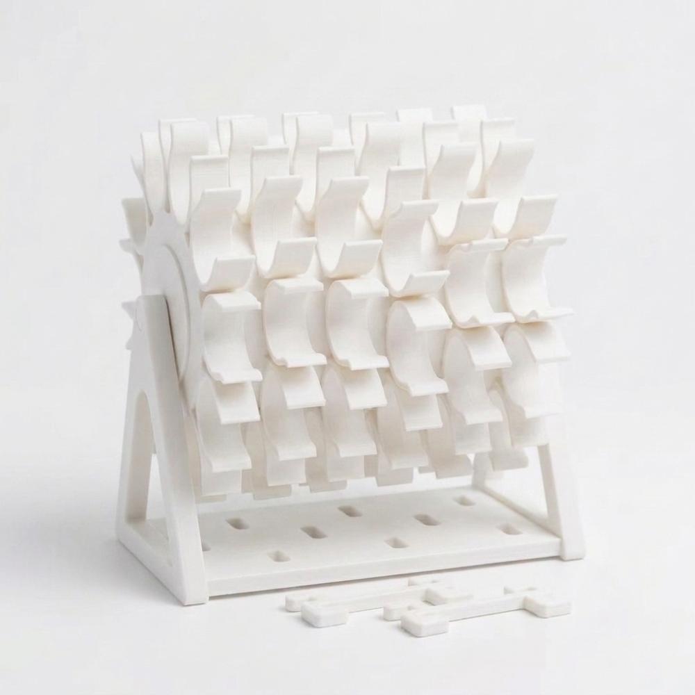 60 Slots Rotating Bobbin Thread Organizer DIY Sewing 3D Printed Sewing Thread Spool Holder Hand Crank Handmade Sewing Spool Rack
