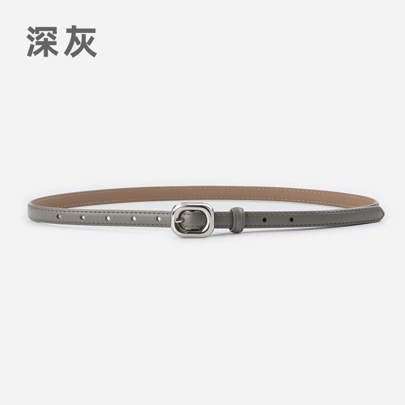 Four Seasons Available New Leather Women'S Thin Belt Leather Versatile Fashion Women'S Simple Jeans Women'S Belt