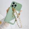 Custodia Braccialetto Perla per Xiaomi Redmi Note 15 Pro Plus 14 15C 13C 14C Mi 15T 14T 13T Portafoglio in Pelle Slot Carte Cover Morbida in Silicone