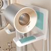 Wall Mounted Hair Dryer Holder with Non-Slip Pad air Dryer Storage Rack Dryer Hair Stand  Bathroom