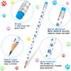 Chinco 100 Pcs Paw Print Pencils Dog Paw Pencils Wooden Writing Novelty Pencils with Erasers for Kids Doggy Party Favors Welcome Back to School Party