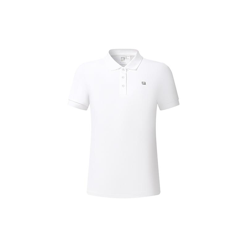FILA Fitness Simple Casual Versatile Short Sleeve Polo Shirt Women tops A61W621103FWT S