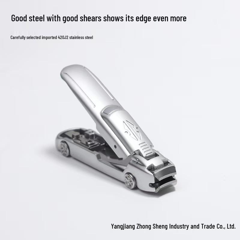Stainless Steel Clippers with Anti-Splash Design & Multi-Purpose Phone Holder