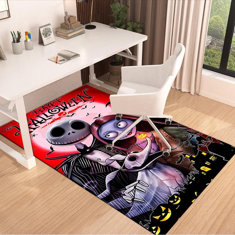 Nightmare Before Christmas Carpet For Playroom Bedroom Living Room Sofa Home Decorkids Game Area Rug Nonslip Floor Mat