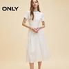 ONLY 2025 Spring Elegant Solid Patchwork Short-Sleeve Long Dress