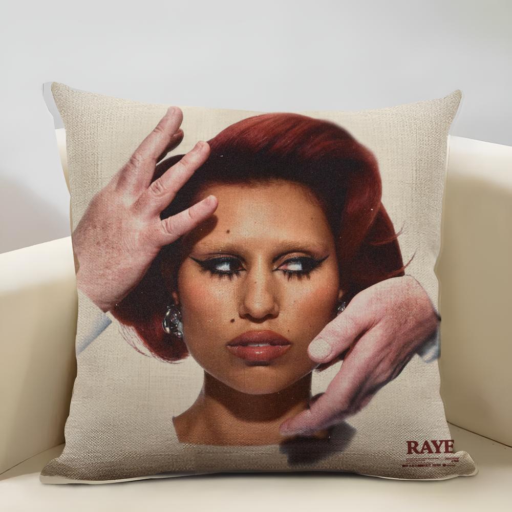 Raye Album Cushion Cover Household Decoration Linen Sofa Cushion Cover: Skin-Friendly & Breathable with Invisible Zipper