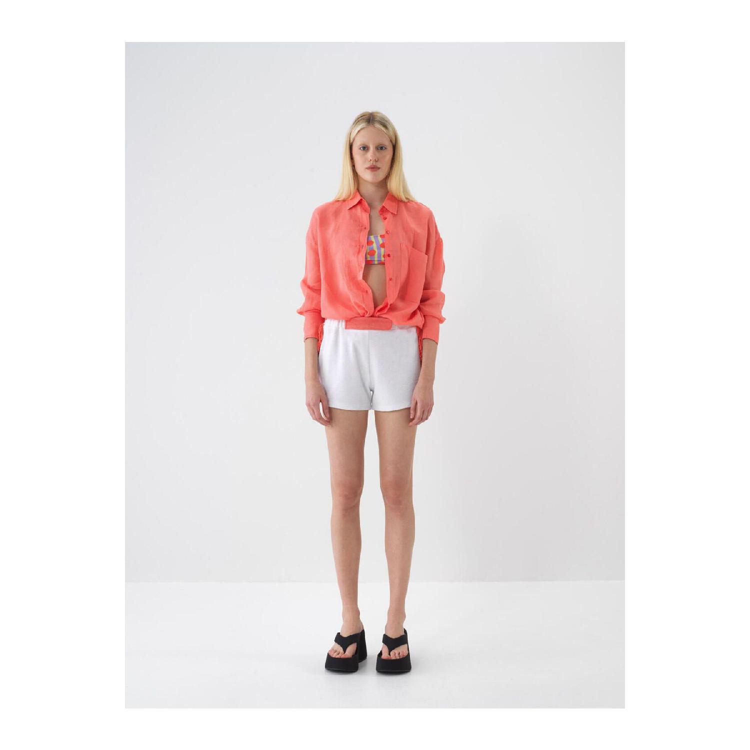 

Базовая рубашка оверсайз из 100% льна S