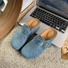 Women's Suede Shoes 2026 Soft Insole Leather Comfortable Anti Slip Shoelaces Arch Support Fashionable Home Slippers