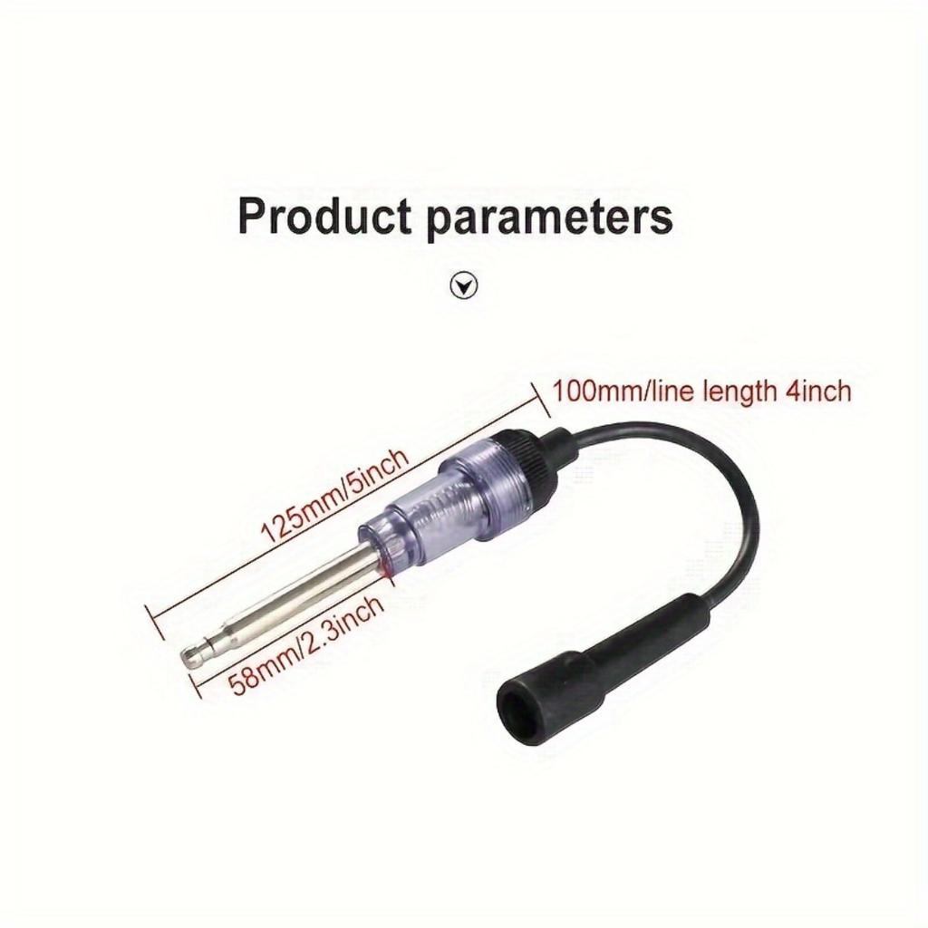 Spark Plug Test Connector, Engine Ignition Diagnostic Tool, Quickly Detect Engine Starting Problems, Universal Auto Repair Testing Accessory