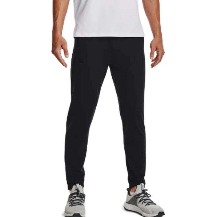 Under Armour Knitted Sweatpants Men's Black Moderate Slim Fit Pants 1373730-001
