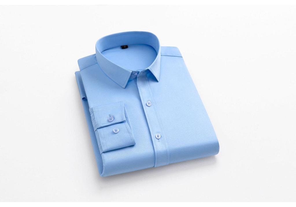 Men's Stretchy No-Iron Business Long-Sleeve Shirt