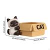 Resin Cat Statue Organizer Modern Table Decor Lovely Art Craft Entrance Key Holder Animal Sculpture