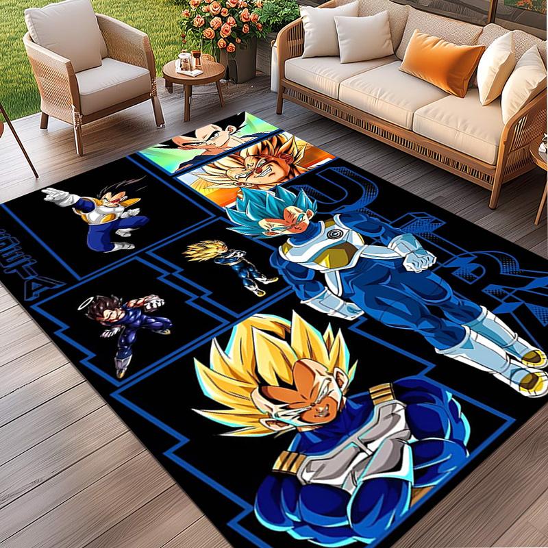 DRAGON BALL Print Rug, Washable Floor Carpet, For Entryway Dorm Laundry Room Office Study, Home Decor Birthday Christmas Gift