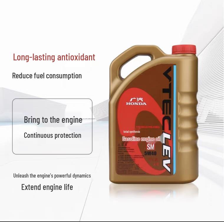 SM Fully Synthetic Engine Oil 5W-40 for Honda Accord, Fit, Crider, Civic, Odyssey, CRV, Crosstour, Vezel