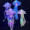 1-6PCS Jellyfish Night Light Lamp Hanging Pendant LED Light Jellyfish Lamp Atmosphere Decorative Lantern Home Room Decoration