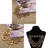 Ethnic Style Alloy Necklace With Retro Finish For Men And Women Office Wear