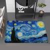 World Famous Painting Art Category Floor Mat Retro Multiple Choice Living Room Kitchen Rug Non-Slip Modern Home Decor