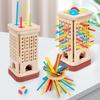 Fun Wooden Stick Board Game Colorful Sticks Wooden Stick Tower Toy Set  Boys/Girls