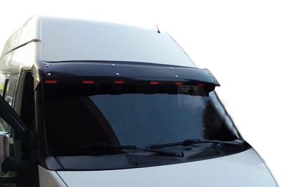 Visier an der Windschutzscheibe (schwarz glänzend, 5mm) für Ford Transit 2000-2014
