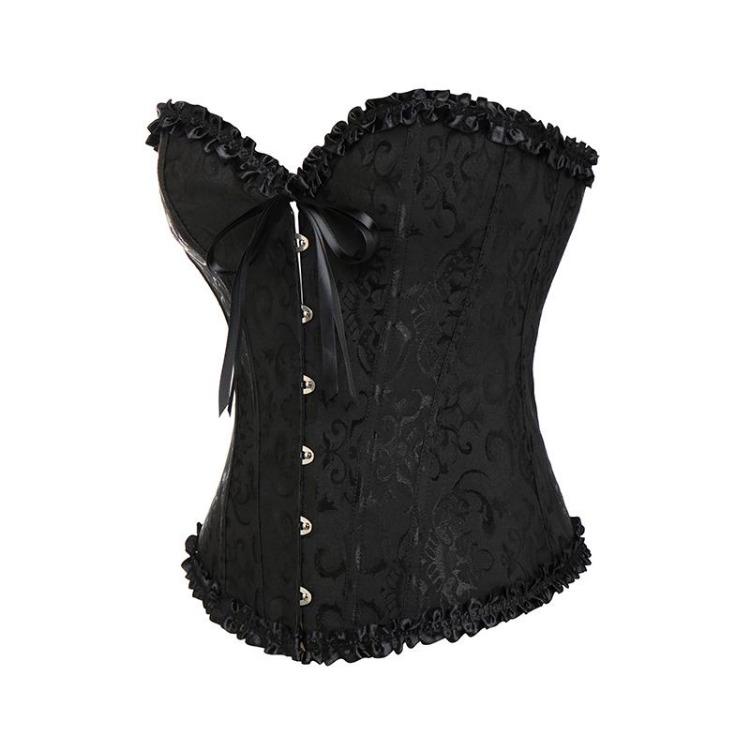 Steampunk Overbust Corset Top Womens Lace Up Boned Bustier Hourglass Corselet Bodyshaper