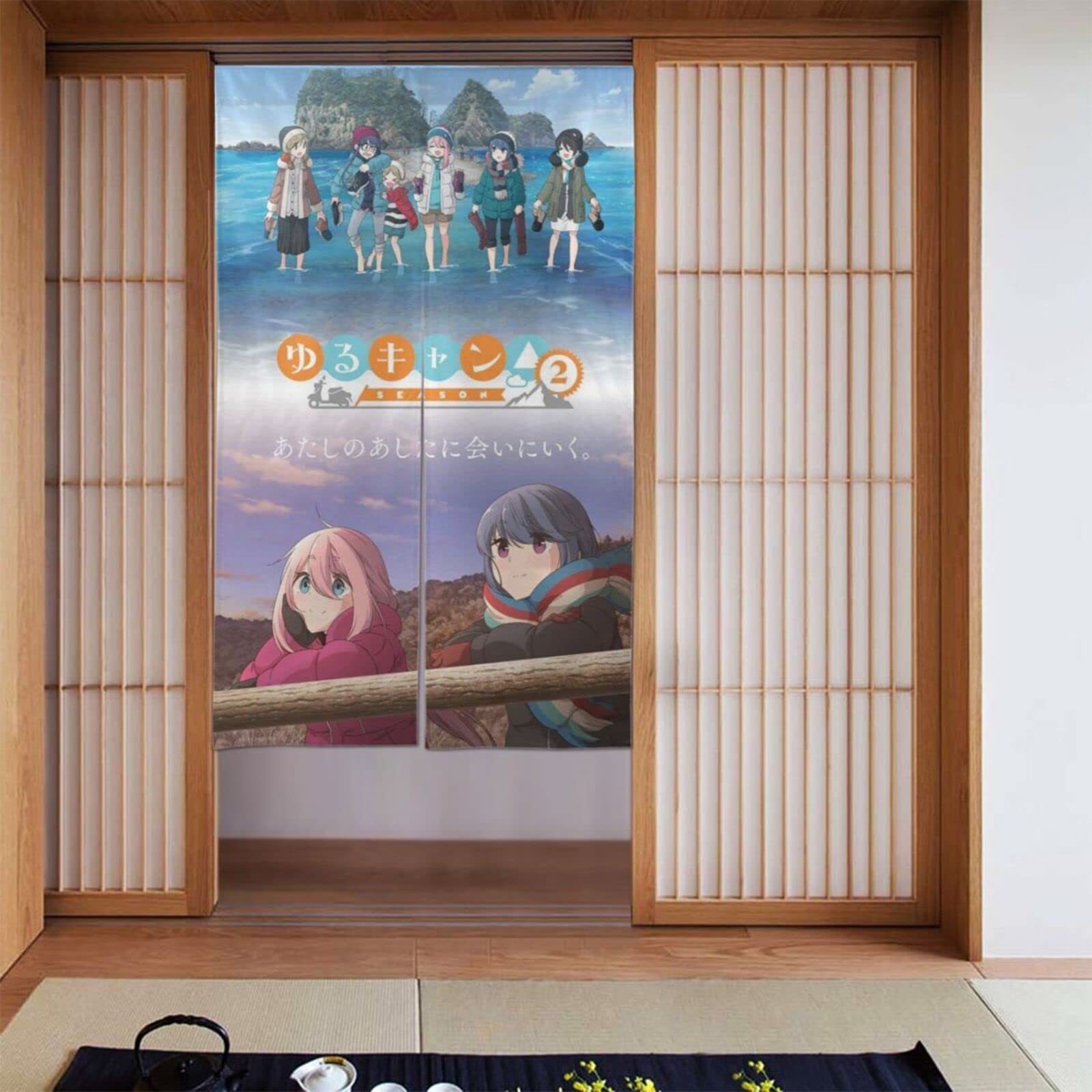 

Норэн Подходит для Всех Легко для Жизни и Комнаты Yurucamp Занавеска, Сезоны, Установка, Прихожие, Спальни, Ванные комнаты, Ванны, Комнаты,