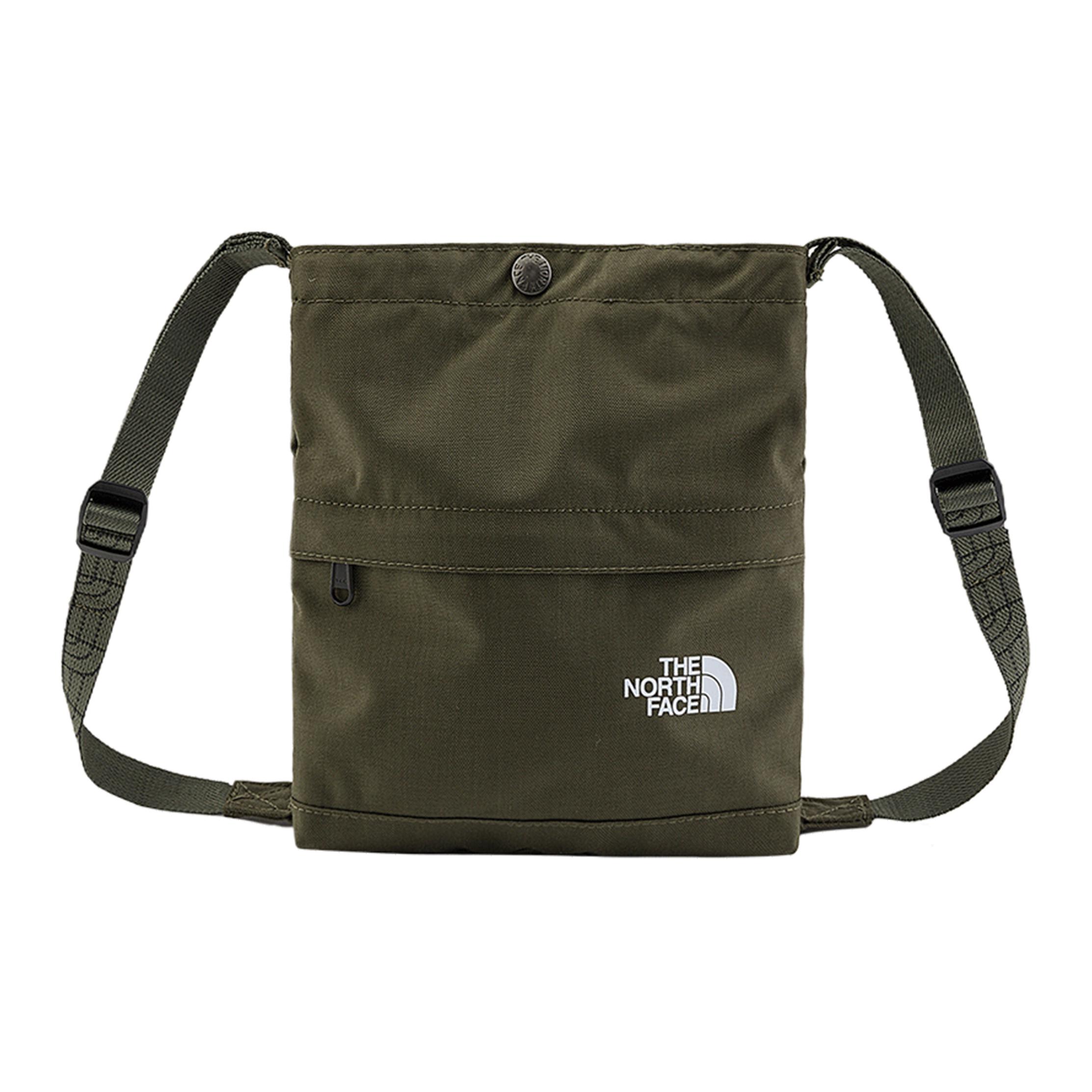 The North Face 4.5L Casual Fashion Zipper Shoulder Crossbody Outdoor Bag Men Bags Gray Brown Green NF0A8AMR-21L Gray Brown Green