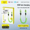 Dual-Power 65W Feder-Teleskop-4-in-1-Kabel für iPhone 16 & Huawei mit 27W Schnellladung