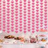 6/8Pieces Love Heart Ornament Valentines Day Heart Hanging Strips For Valentines Day And Wedding Decoration