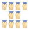 10 Stück Pneumatischer Schnellverbinder Luftanschlüsse Adapter 8mm Durchmesser Gewinde 1 4BSP Set